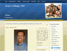Tablet Screenshot of greghulingsdds.com